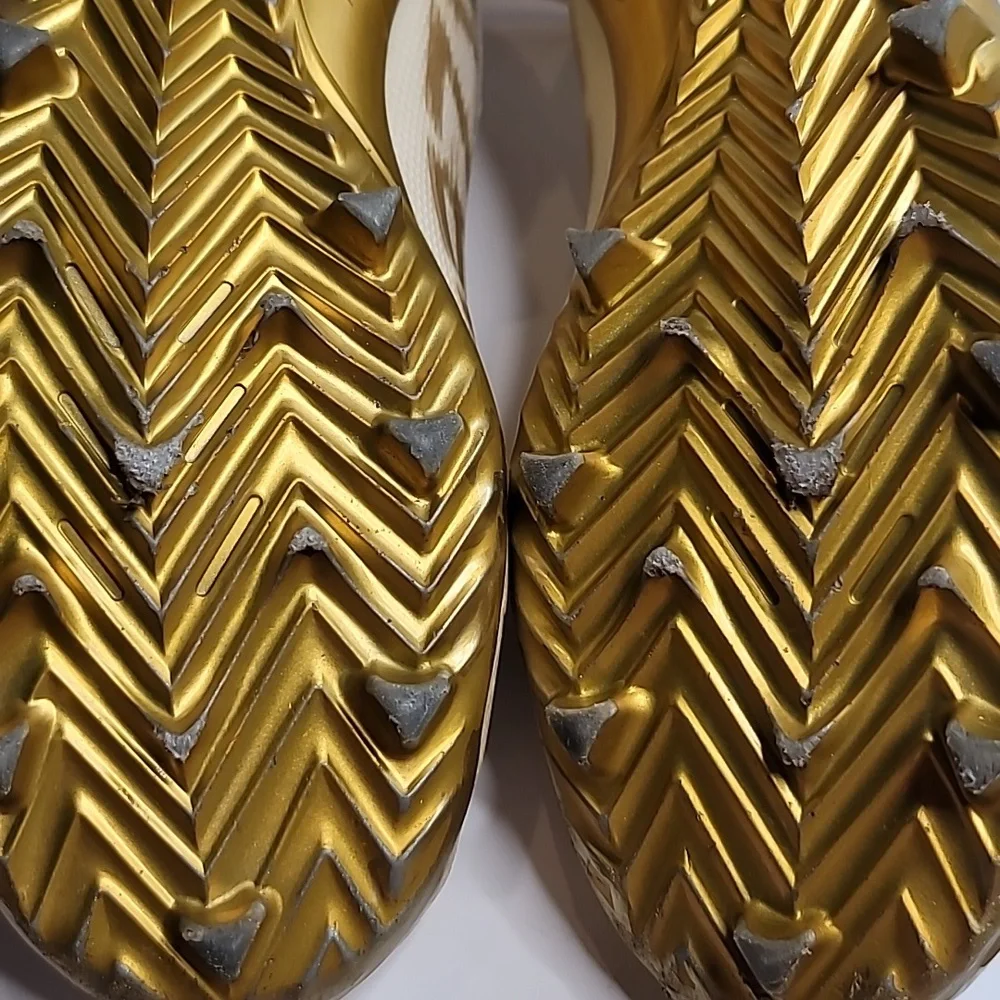 Adidas Adizero Football Cleats 9 mens FX4237 white gold metallic